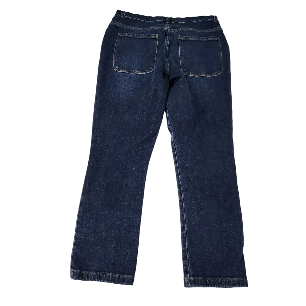 Frame‎ Jeans Womens 30 Straight Waldane Dark Wash Embellished Ankle Western Boho